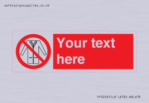 Custom No Lab Coats Sign